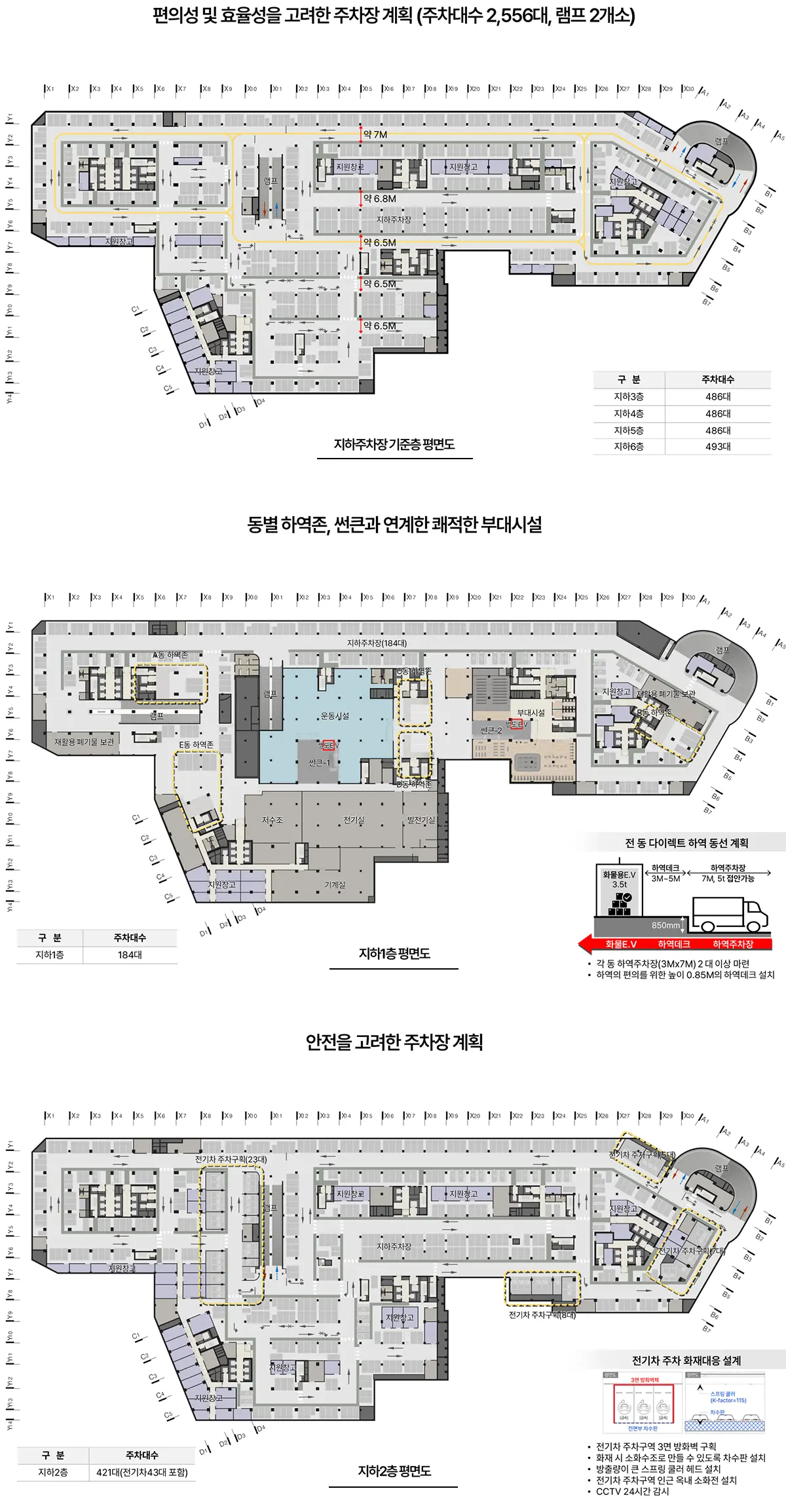 신광교 클라우드의 지하주차장