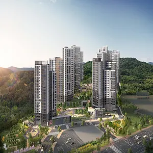 벽산블루밍 아파트일러스트
